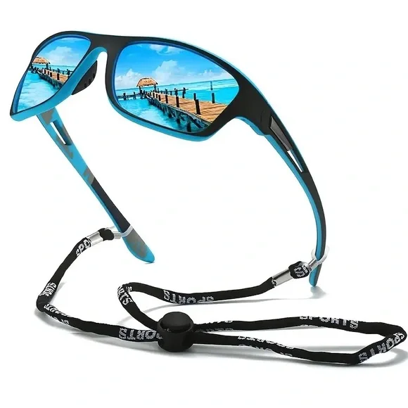Blue Polarized UV400 Protection Sunglasses Fishing Cycling Hiking and S… - Picture 1 of 8